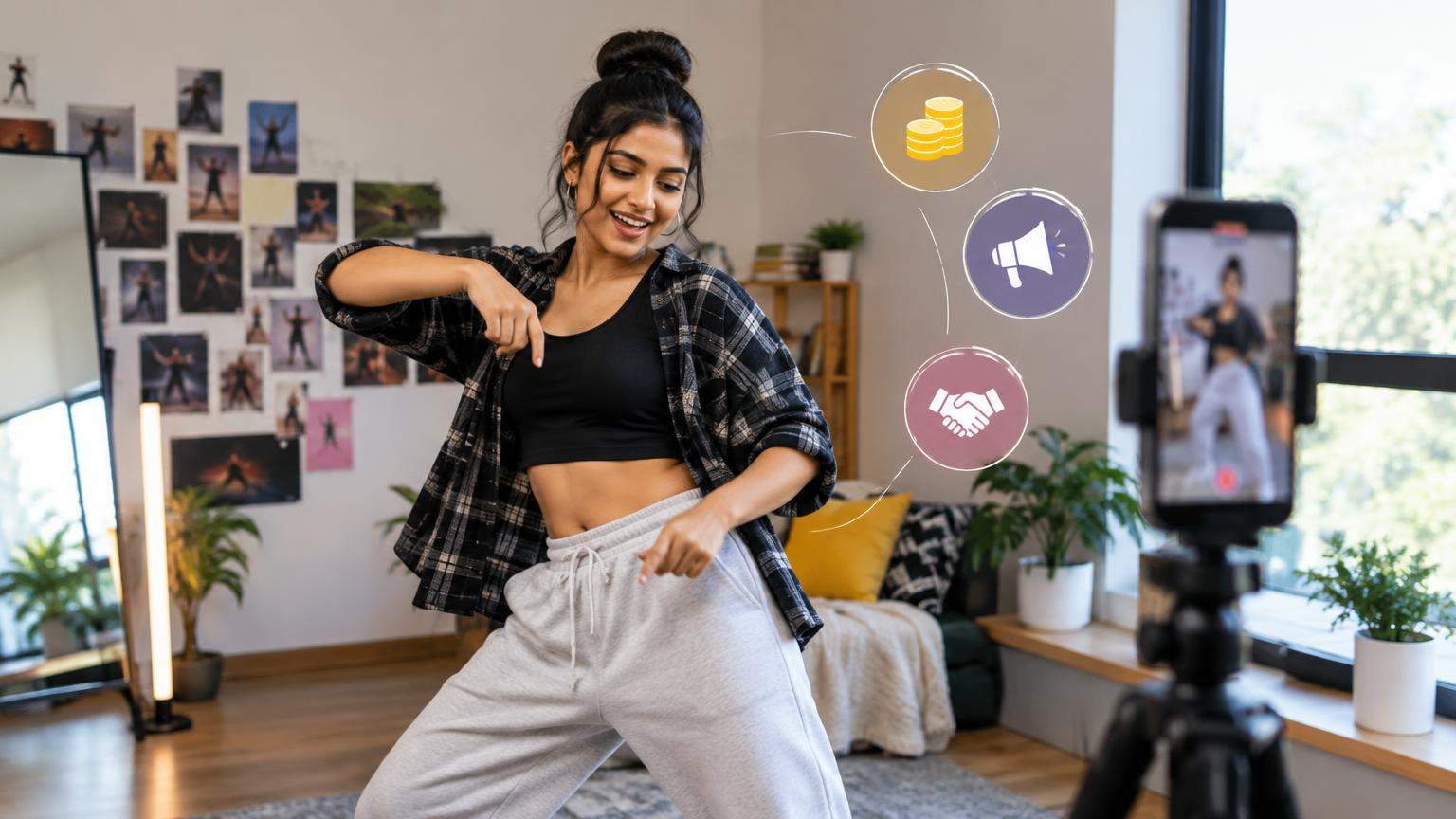 AI editorial illustration: Instagram Reels Monetization for Dance Creators in India (2026 Guide) (inline1)