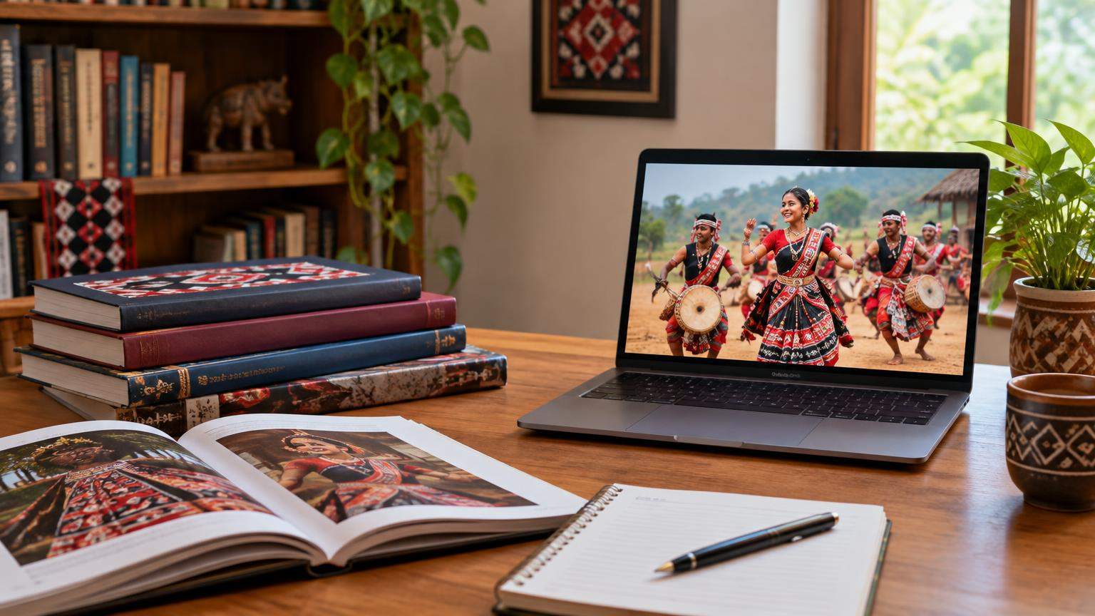 AI editorial illustration: Sambalpuri Folk Dance of Odisha: Traditions, Music, Costumes and a Beginner’s Guide (inline2)